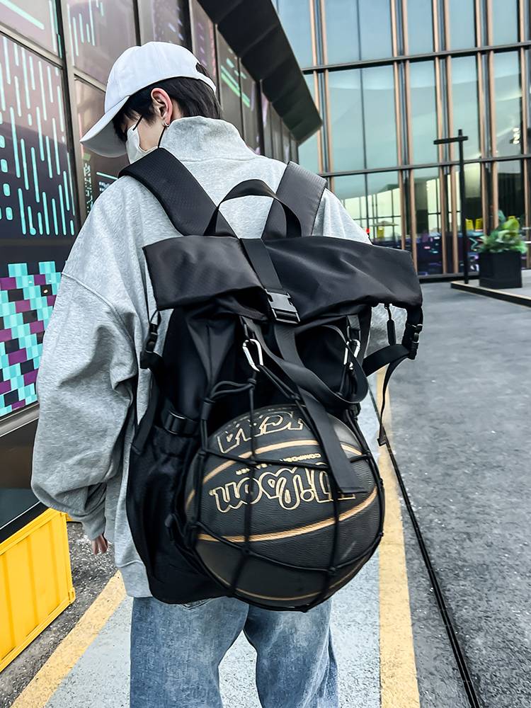 Backpack boys large -capacity sports tide brand basketball bag multi -function new backpack outdoor locomotive helmet women