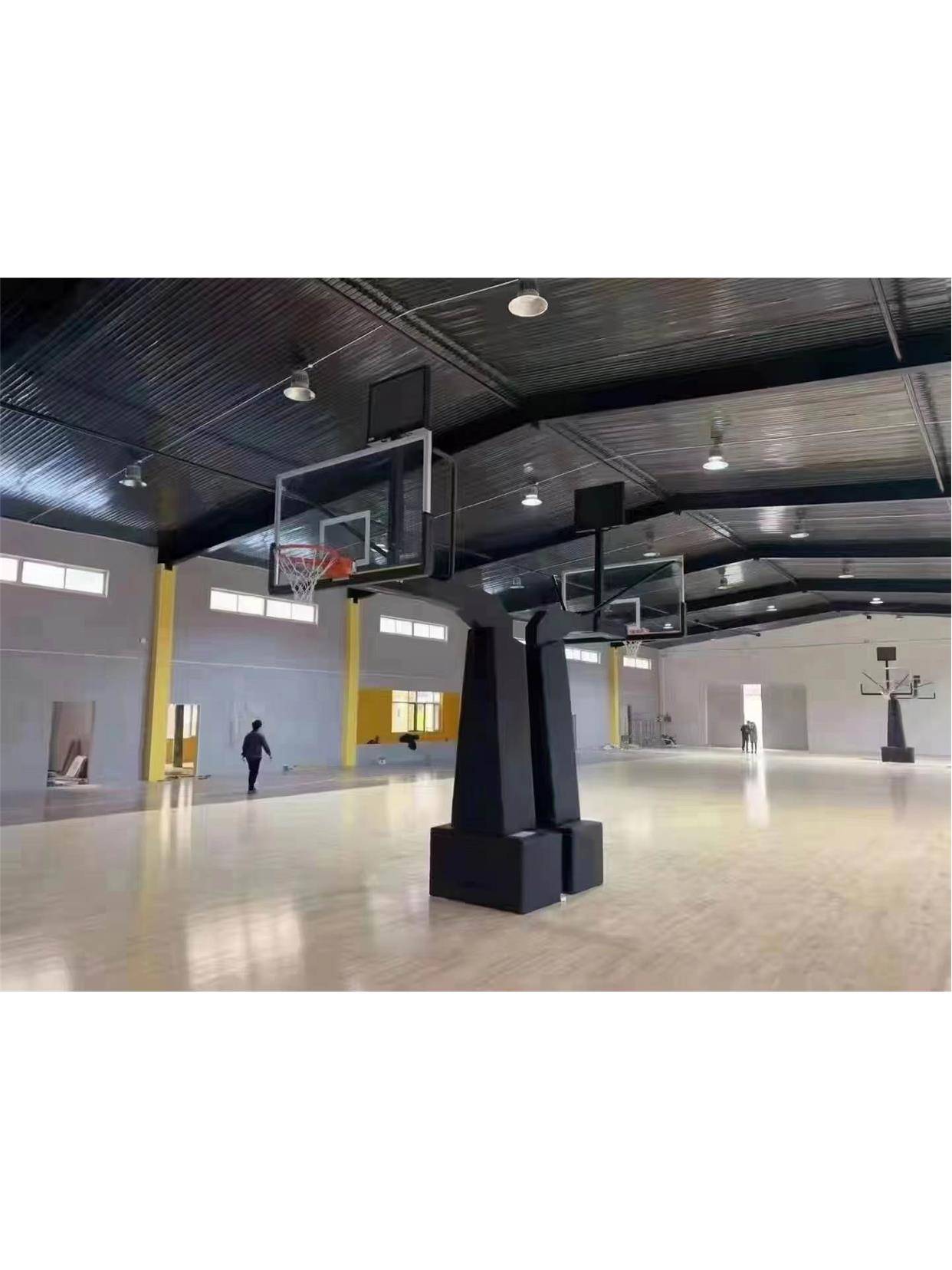 Fixed American -style buried square tube basketball rack young children indoor outdoor adult basketball rack support dunk