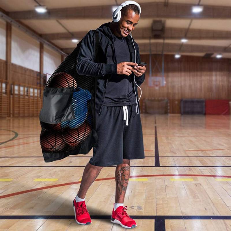 Basketball net pocket large -capacity sports equipment ball bag collection bag bold football network pocket volleyball big net bag ball bag