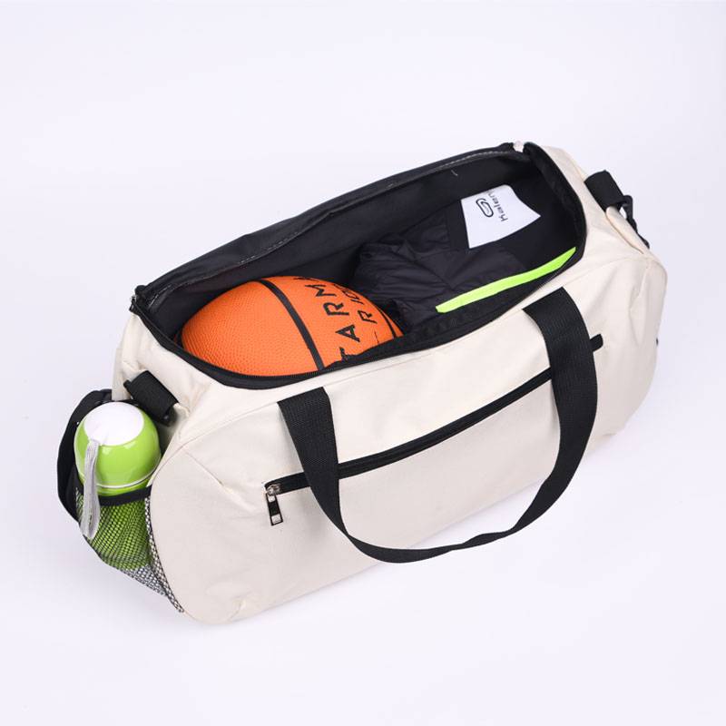 Pure color travel fitness bag men's hand -sports basketball yoga bag female travel bag Korean version of luggage package custom logo