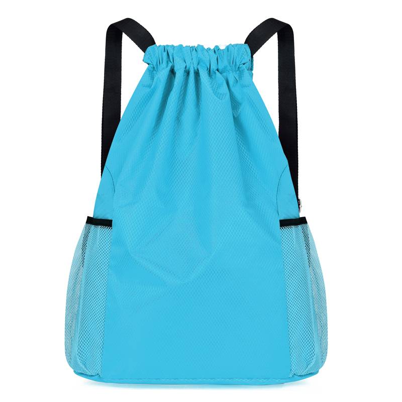 Customized basketball bag 2023 new drawing rope double -shoulder large -capacity simple travel backpack sports fitness storage bag