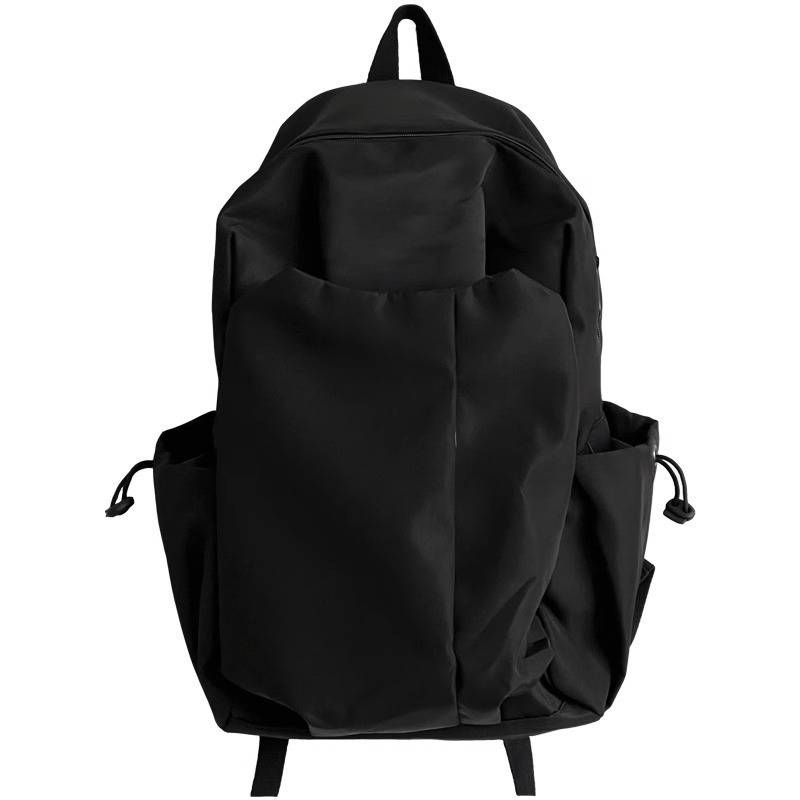 Schoolbag men's college student INS simple large -capacity pairs bag female junior high school student high school student travel backpack computer