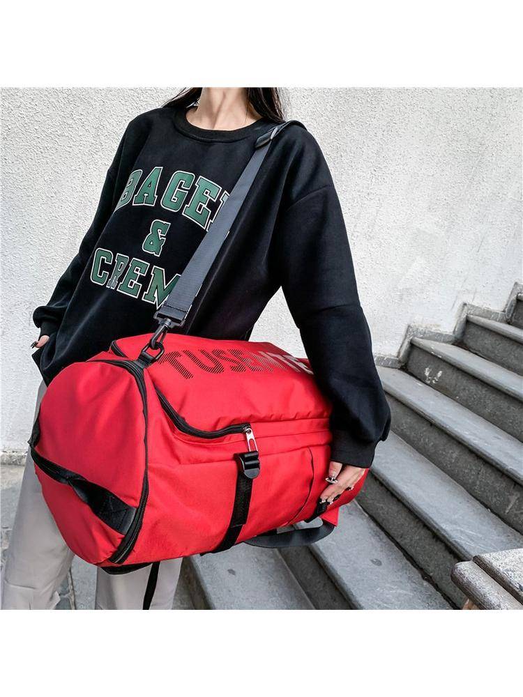 Backpack men's oversized capacity basketball bag training fitness bag student schoolbag sports backpack tide riding helmet bag