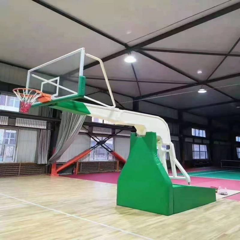 Pistol manual hydraulic basketball rack