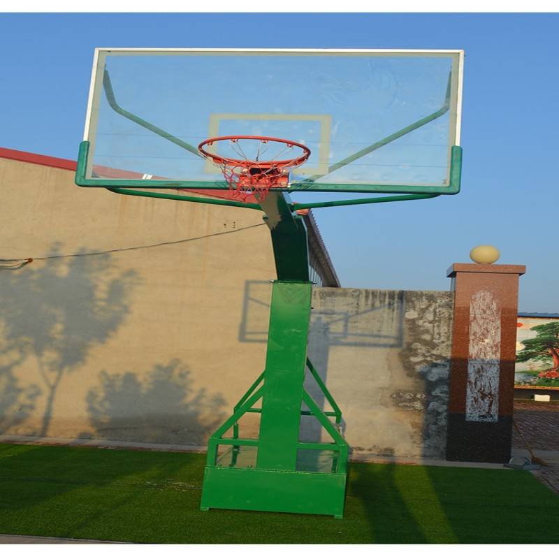 Flat box imitation hydraulic basketball rack