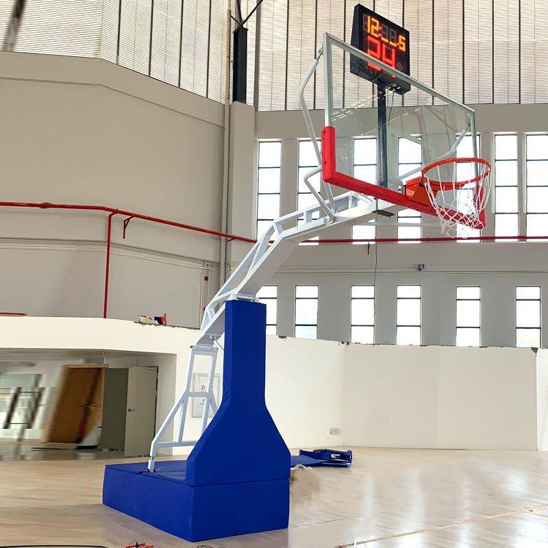 Standard Professional Competition Adult Moved electric hydraulic lift basketball rack high -end luxury indoor outdoor