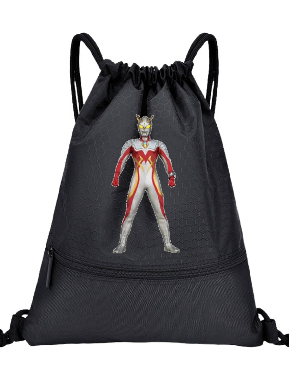 Ultraman's new nylon basketball bag Diga Terragia backstrack drawing mouth storage portable foot volleyball bag