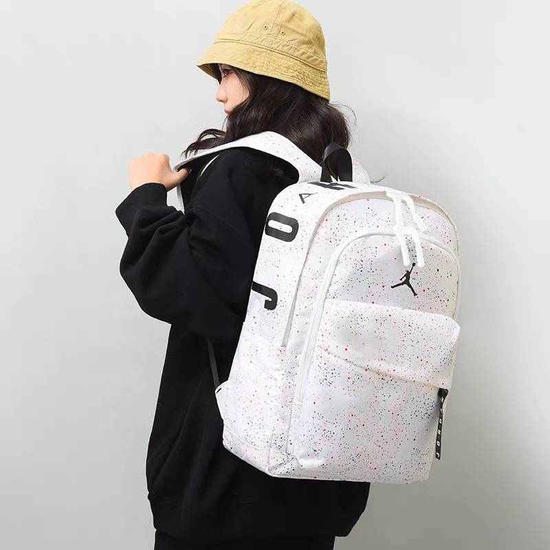 Jordan Backpack Sports High School Student School Bag Kang Dai Flying Power Basketball Backpack AJ Large -capacity Travel Bag