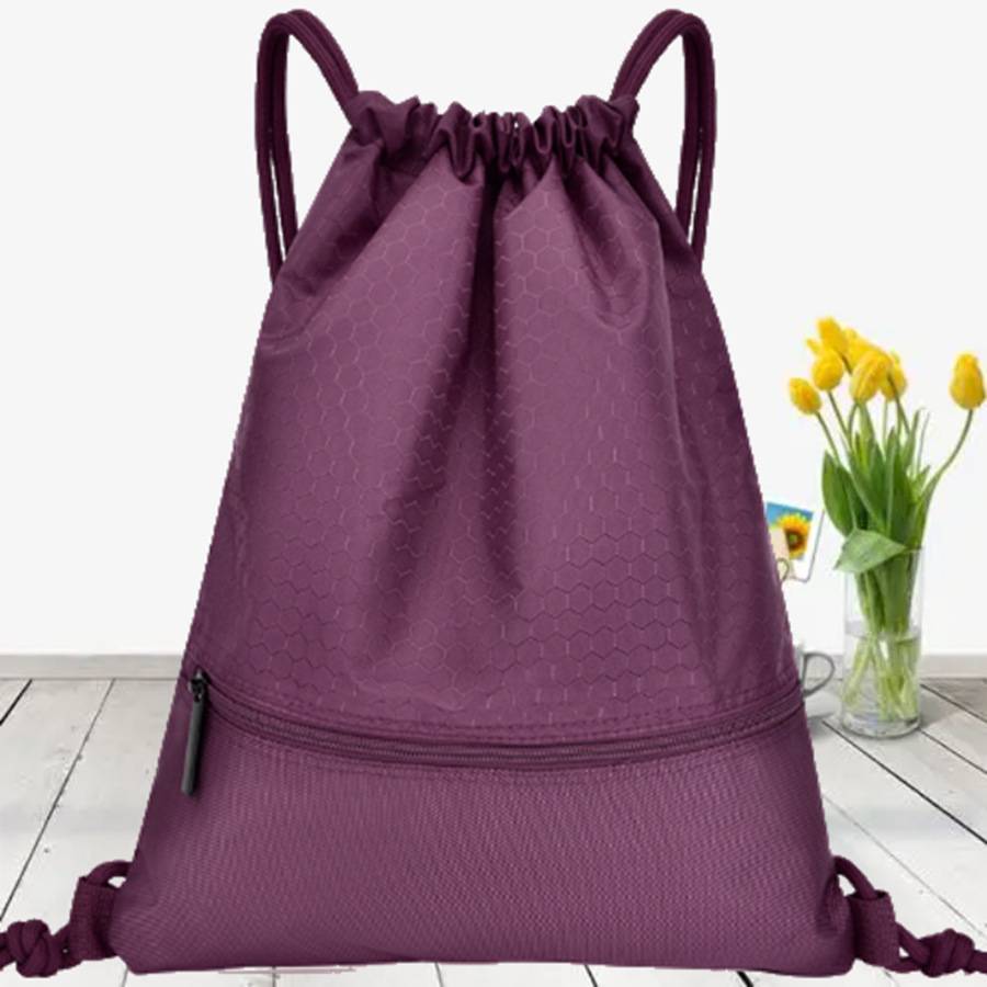 Polyester cloth beam pumping bag backpack basketball bag marathon tournament bag swimming beach bag