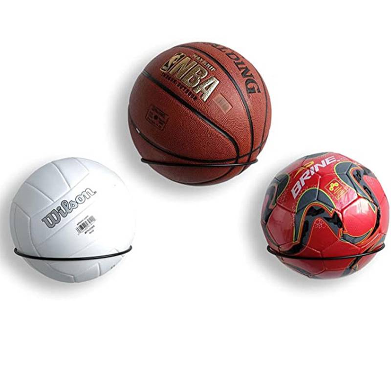 Wall -mounted basketball football storage frame placed home balls