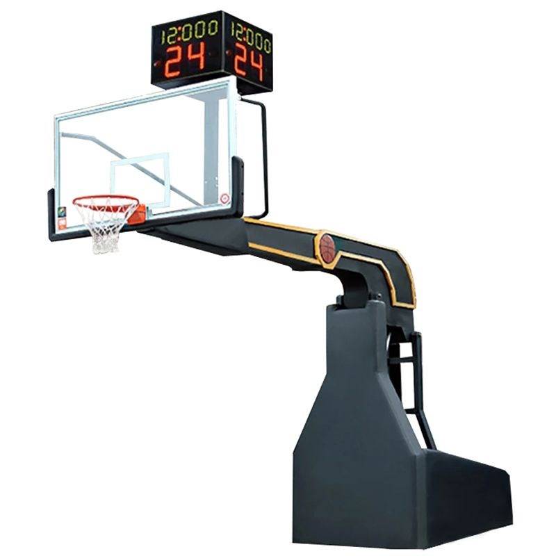 Indoor professional manual electric remote control basketball outdoor adult standard competition mobile folding lift basketball basket