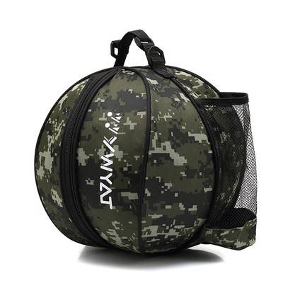 Single-shouldered green basketball bag