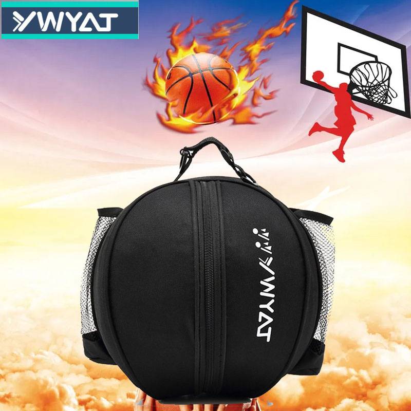 Double-shoulder black blueball bag