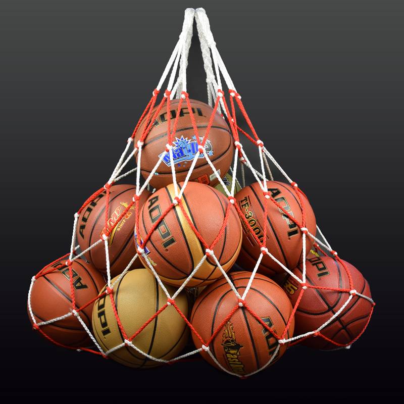 Basketball net pocket big net bag thick large storage bag kindergarten large -capacity ball bag volleyball bag football big ball pocket
