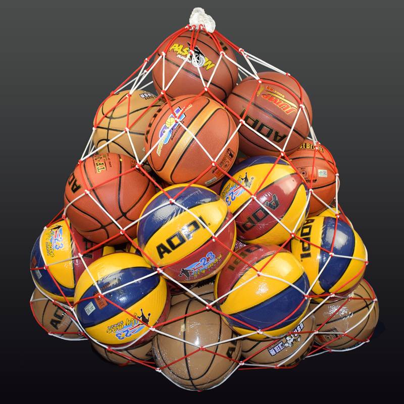 Basketball net pocket big net bag thick large storage bag kindergarten large -capacity ball bag volleyball bag football big ball pocket