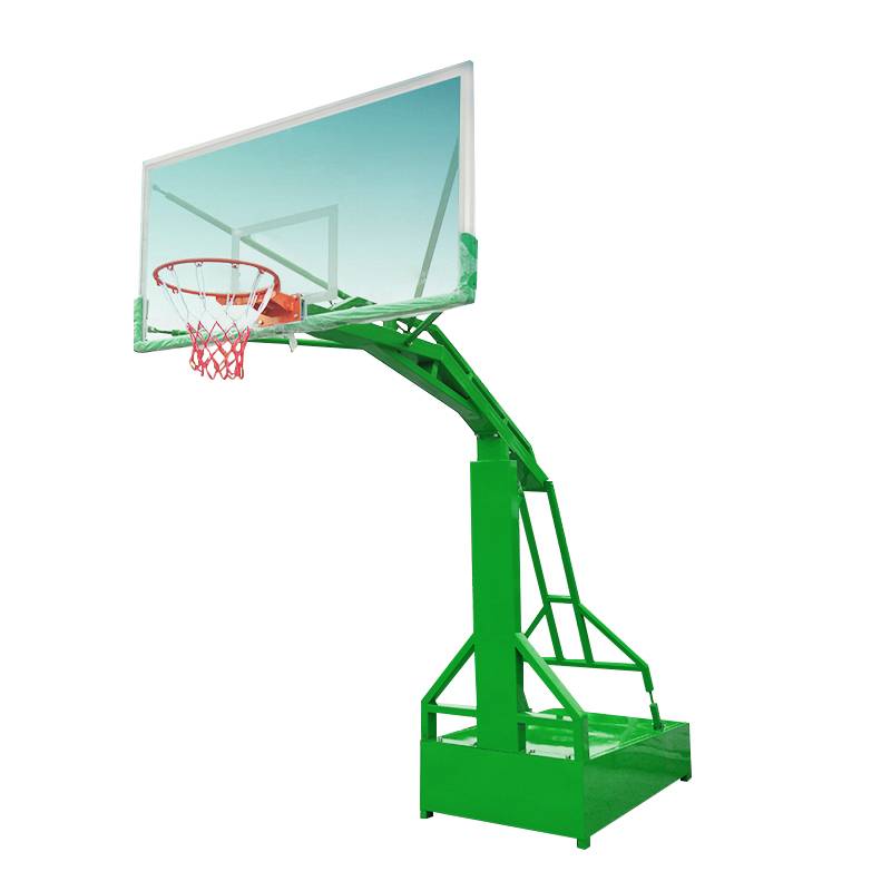 Standard basketball rack buried round tube square pipe outdoor basketball court school professional competition standard hydraulic basketball rack