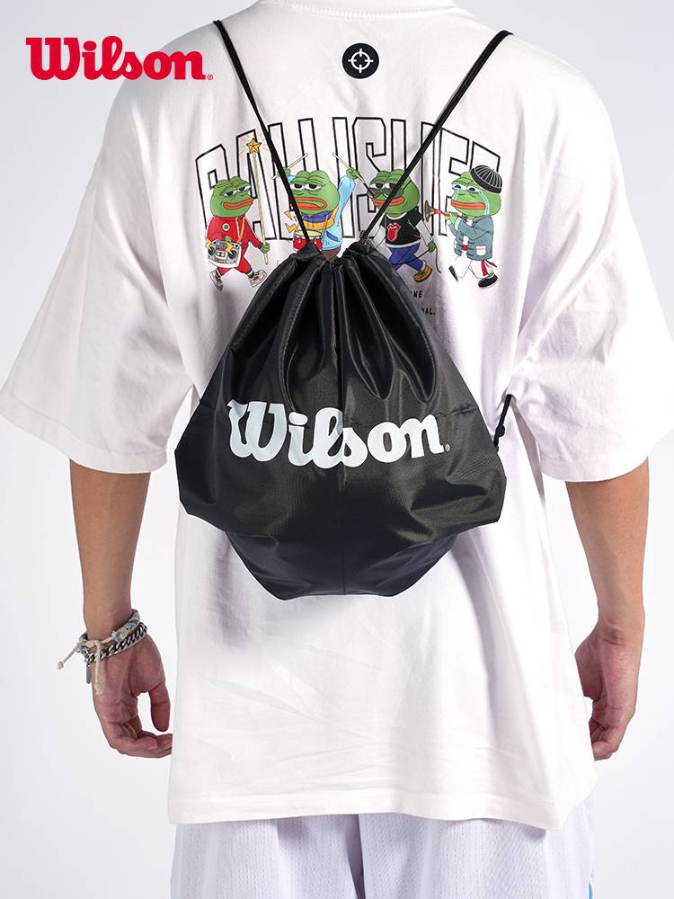 Wilson Wilsheng Basketball Basket Backpack Black Portable Black Portable Bags Hand -lifted Backfrogs Special