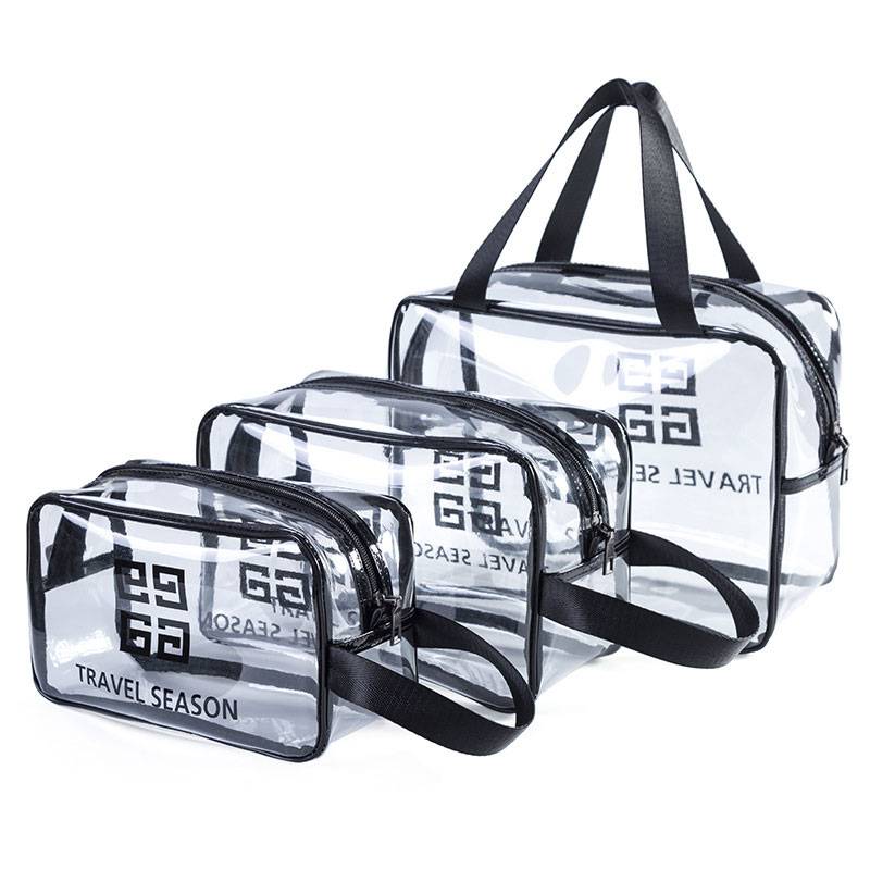 Swimming waterproof bag transparent fitness hand bath, bathing, swimming equipment, swimsuit, special package, large -capacity makeup, cleansing bag