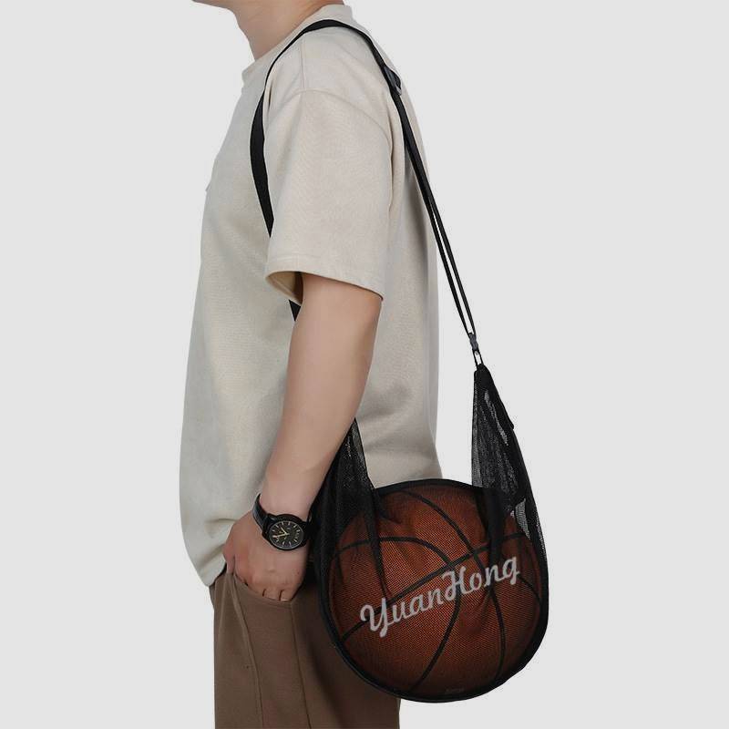 American basketball messenger bag, shoulder bilateral storage net pocket special portable student children's volleyball football fitness bag