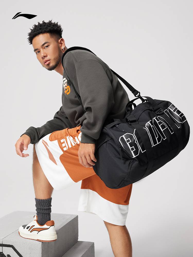 Li Ning's anti -Badfive basketball series barrel bag men's bag 2024 new sports bag
