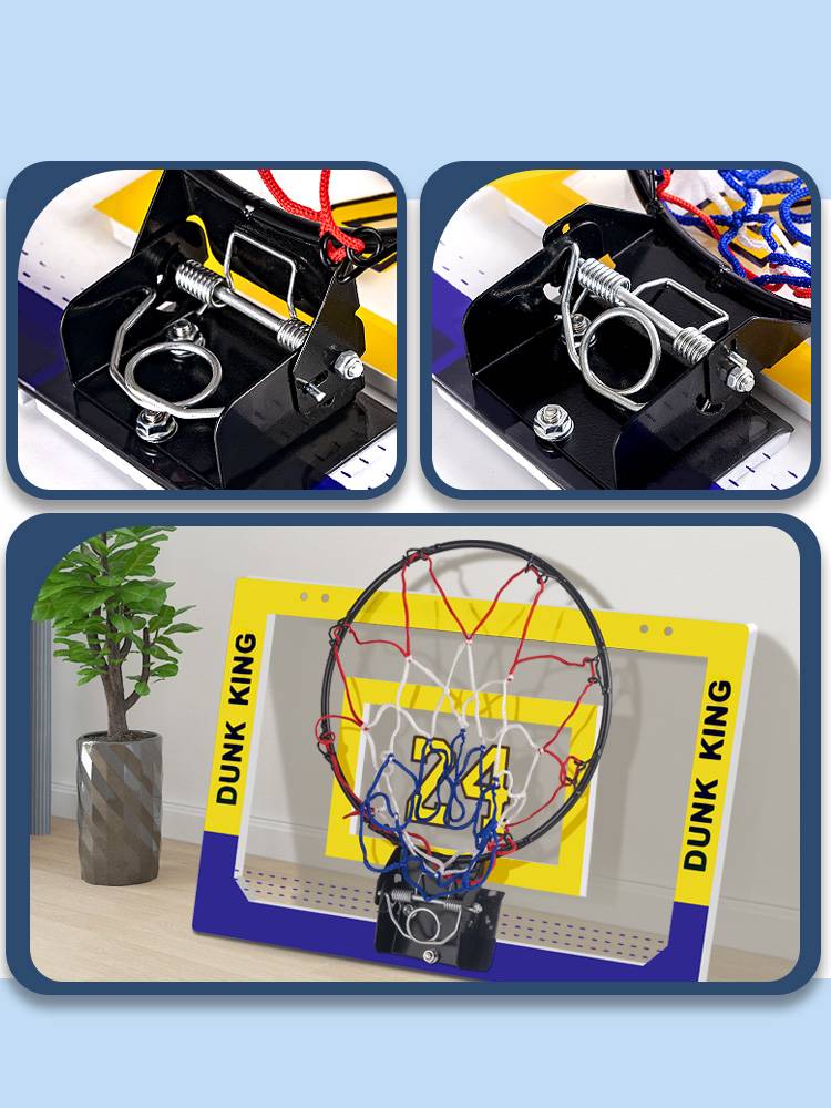 Donald -free children's hanging basketball box indoor wall -mounted small basketboard household shooting box basketball rack can be dunk