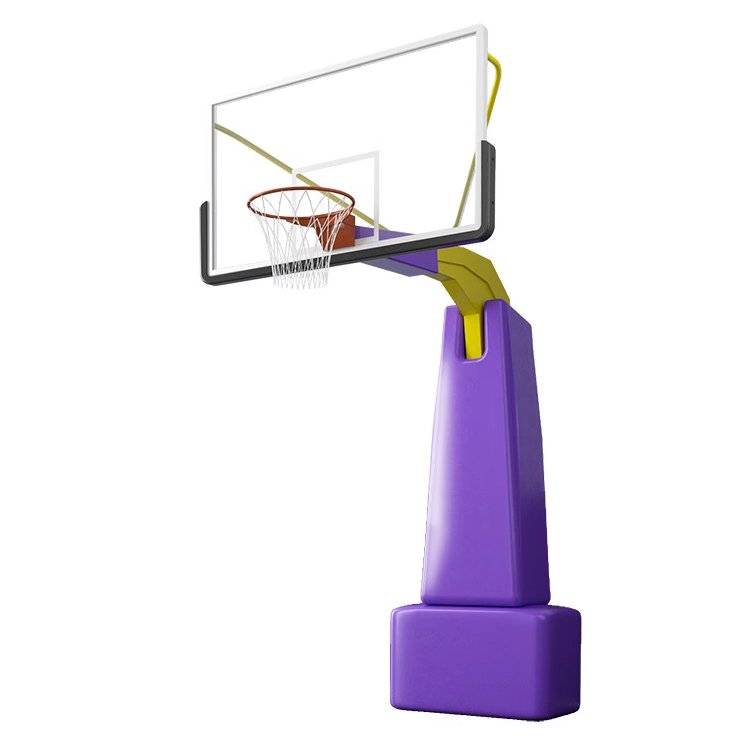 Buried basketball rack lift spherical glass standard glass standard outdoor basketball rack basket can move fixed