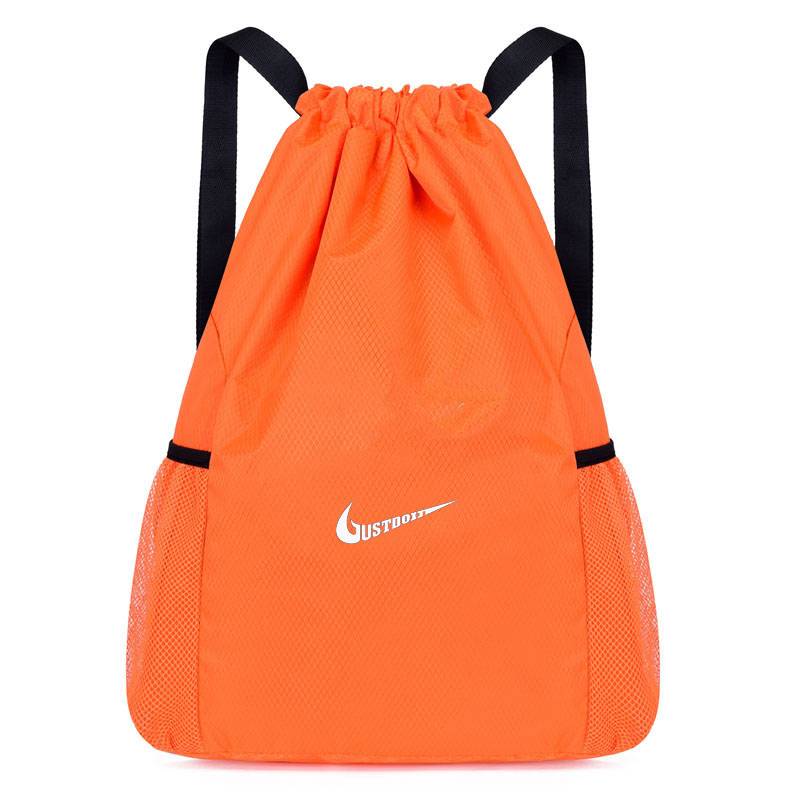 Basketball bouquet pocket backpack backpack men's and women's simple travel drawing stagnation fitness outdoor portable football shoes collection bag