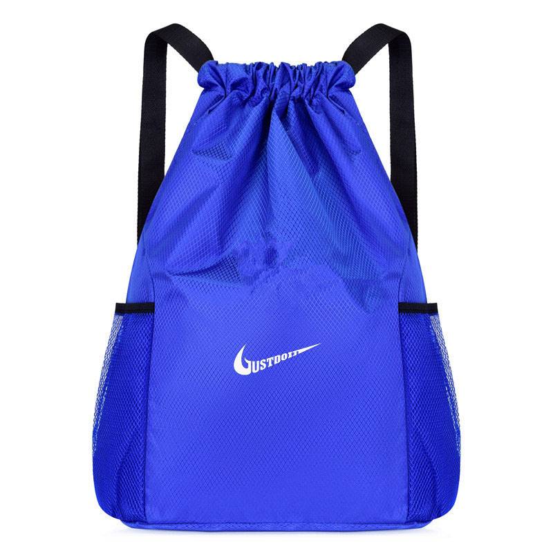 Basketball bouquet pocket backpack backpack men's and women's simple travel drawing stagnation fitness outdoor portable football shoes collection bag