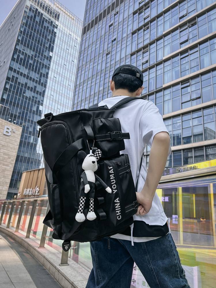 Large -capacity travel bag back luggage bag men's business trips travel school clothes storage bag women's sports fitness bag
