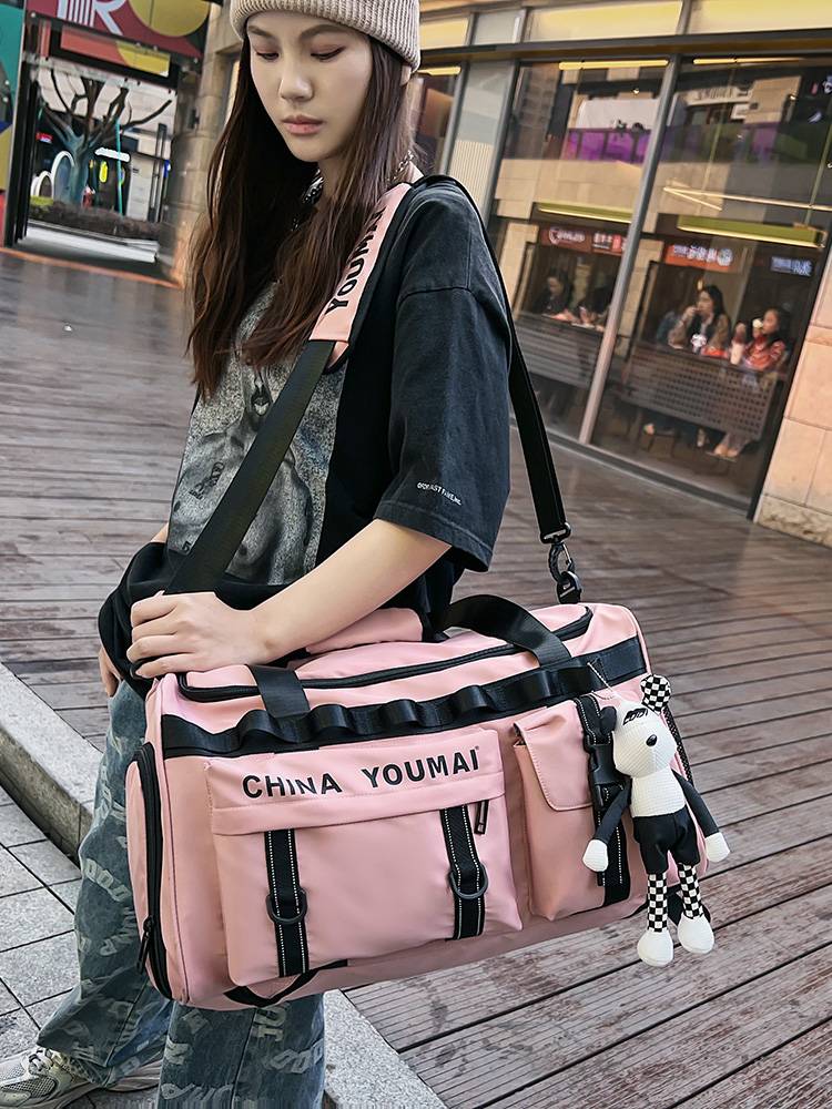 Large -capacity travel bag back luggage bag men's business trips travel school clothes storage bag women's sports fitness bag