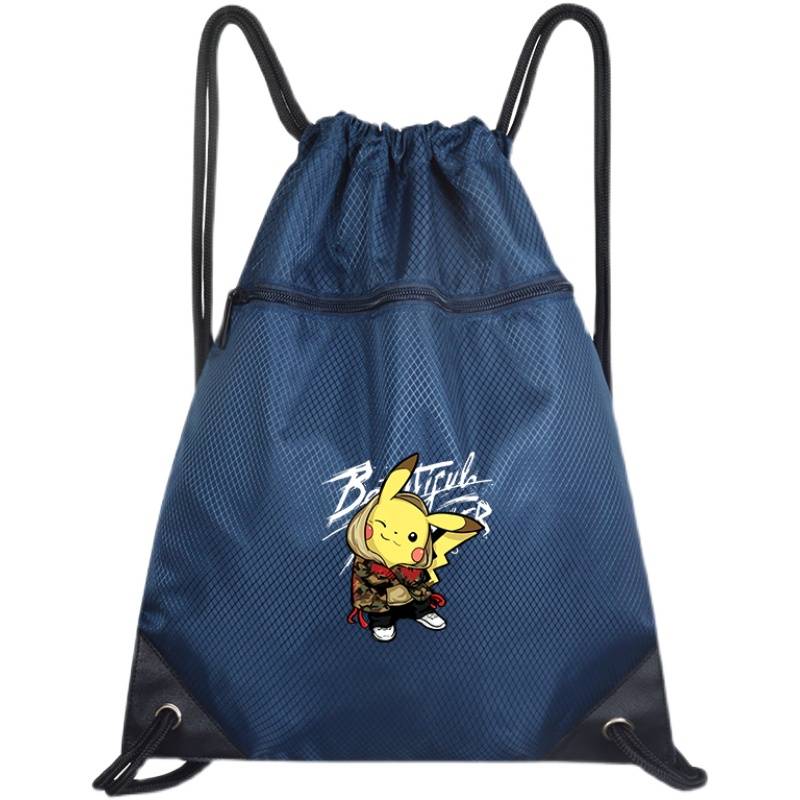 A light beam pocket with a double shoulder bag for a man and a woman with a large-capacity gym basketball bag and a sling-line backpack