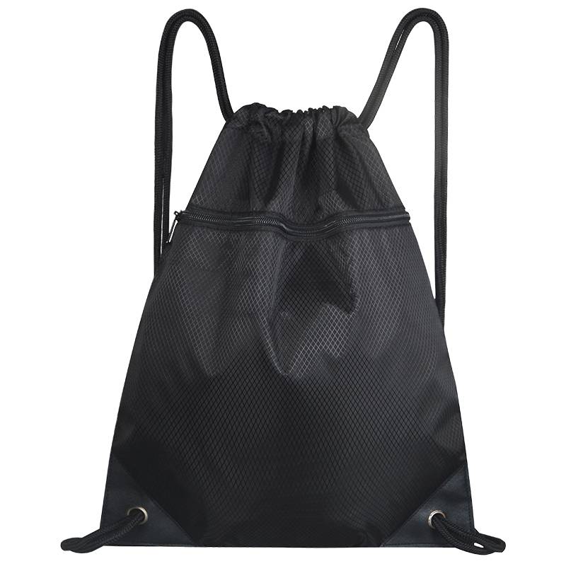 New Simple Beam Pocket Backpack Men's Leisure Travel Backpack Large -capacity Pumping Strikes Fitness Sports Basketball Pack