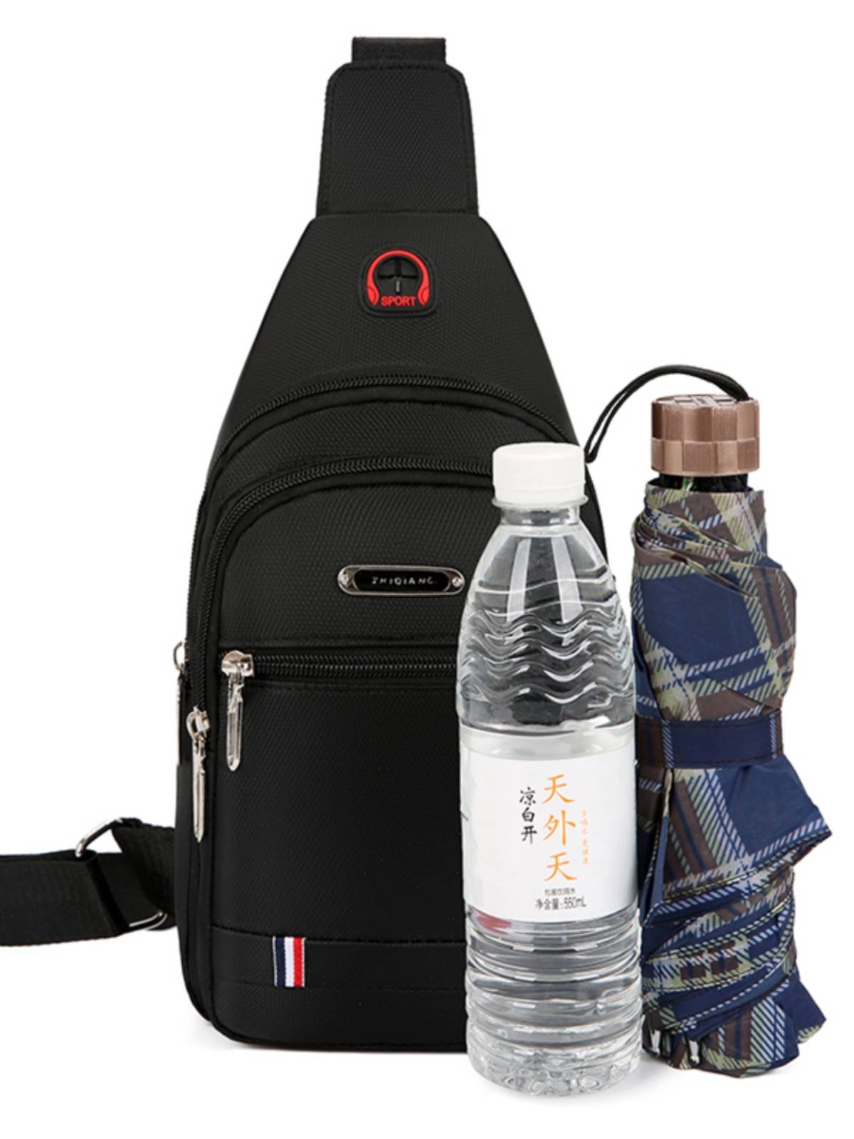Men's chest bag 2024 new tide Korean version of casual waterproof Oxford cloth shoulder mesengers bag chest oblique backpack waist bag