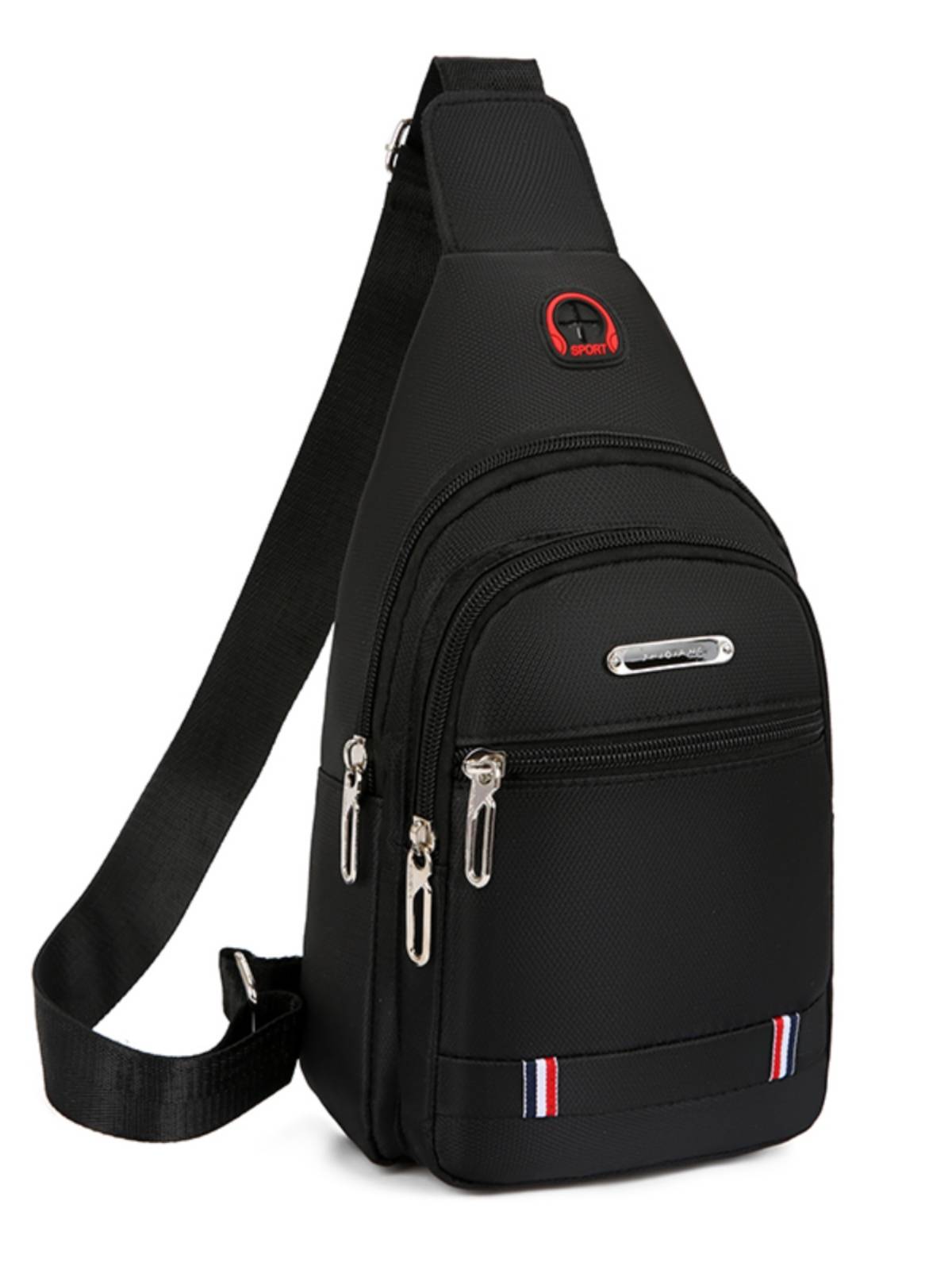 Men's chest bag 2024 new tide Korean version of casual waterproof Oxford cloth shoulder mesengers bag chest oblique backpack waist bag