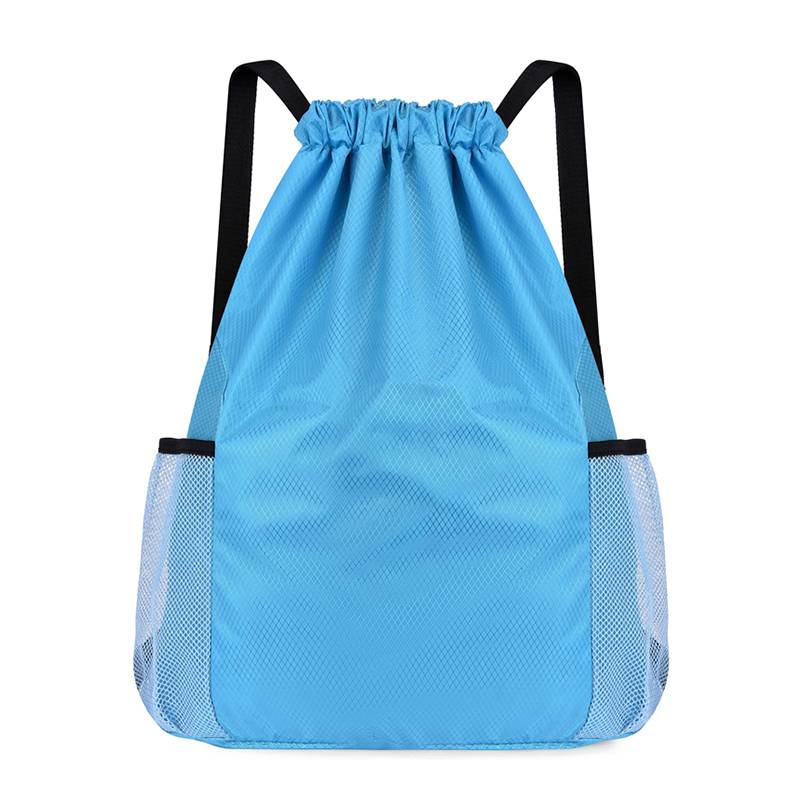 Custom bundle pocket drawing rope Backpack men and women large -capacity fitness sports basketball bag travel lightweight waterproof backpack
