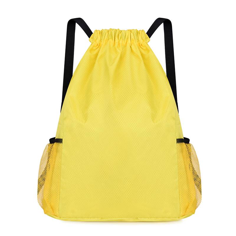 Custom bundle pocket drawing rope Backpack men and women large -capacity fitness sports basketball bag travel lightweight waterproof backpack