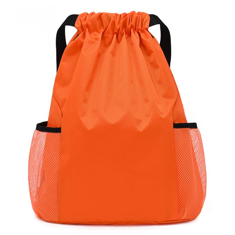 Custom bundle pocket drawing rope Backpack men and women large -capacity fitness sports basketball bag travel lightweight waterproof backpack