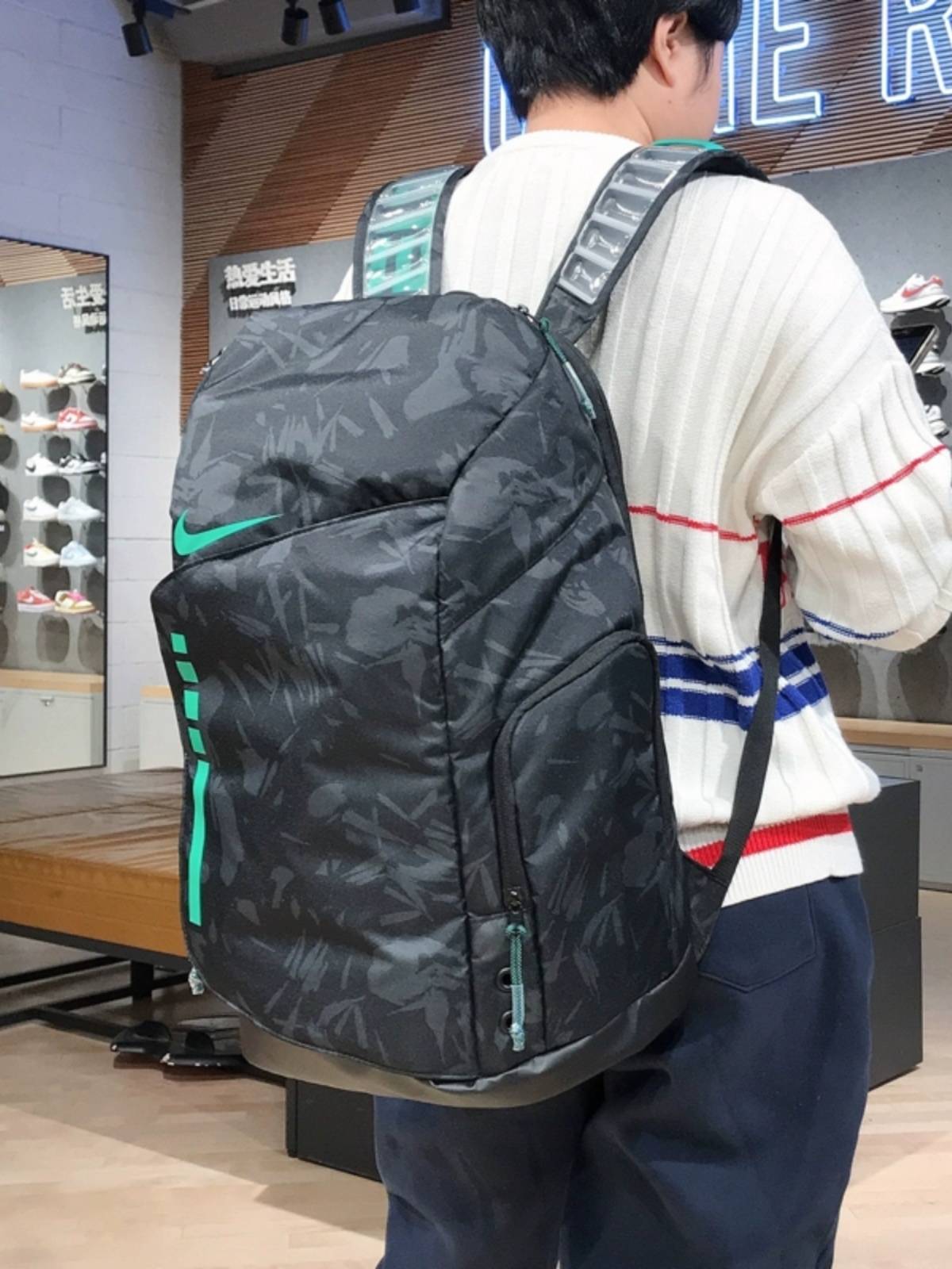 Nike Nike Outdoor Sports Basketball Cushion Elite Backpack Student Computer School Bag Male FN0943-010