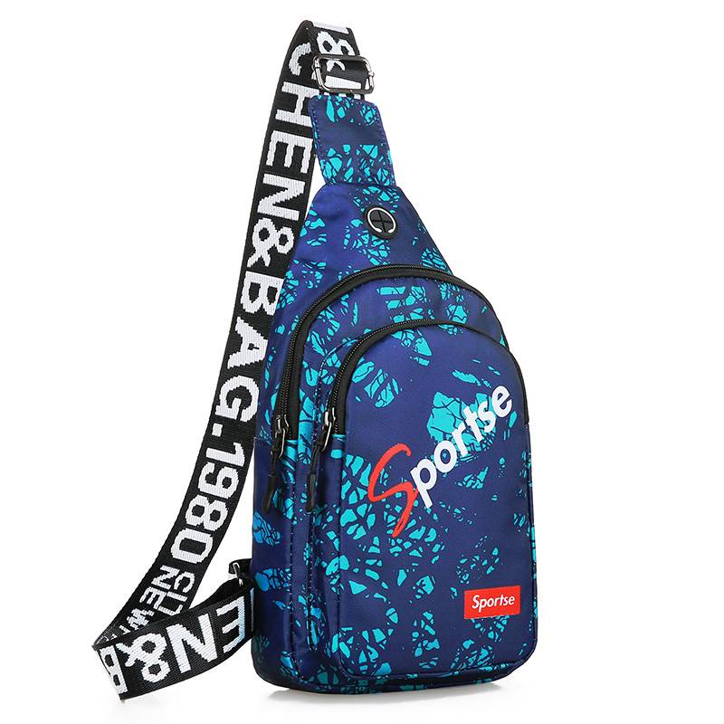 Fashion chest bag sports chest messenger bag fashion trend personality shoulder bag trendy temperament leisure riding backpack