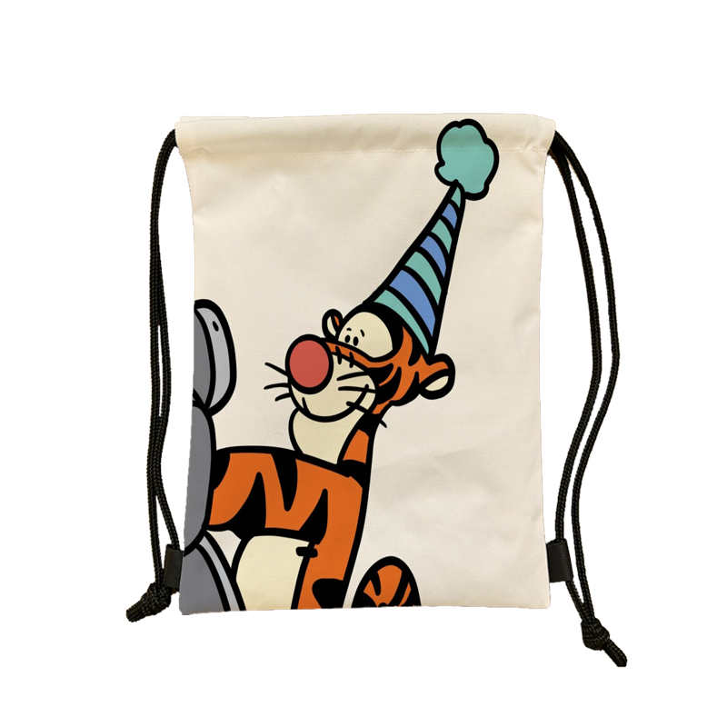 New high -value cartoon cute tiger jumping series of stretched bags, light -shoulders, large -capacity waterproof basketball bag