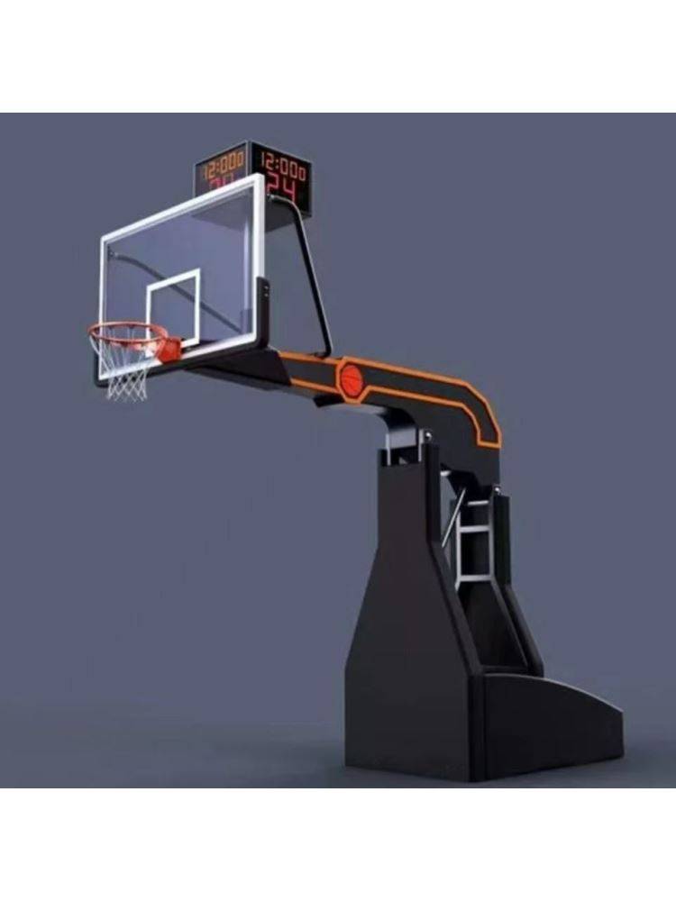 Outdoor mobile adult outdoor indoor -lifting flashye hydraulic competition standard basketball frame basketball rack