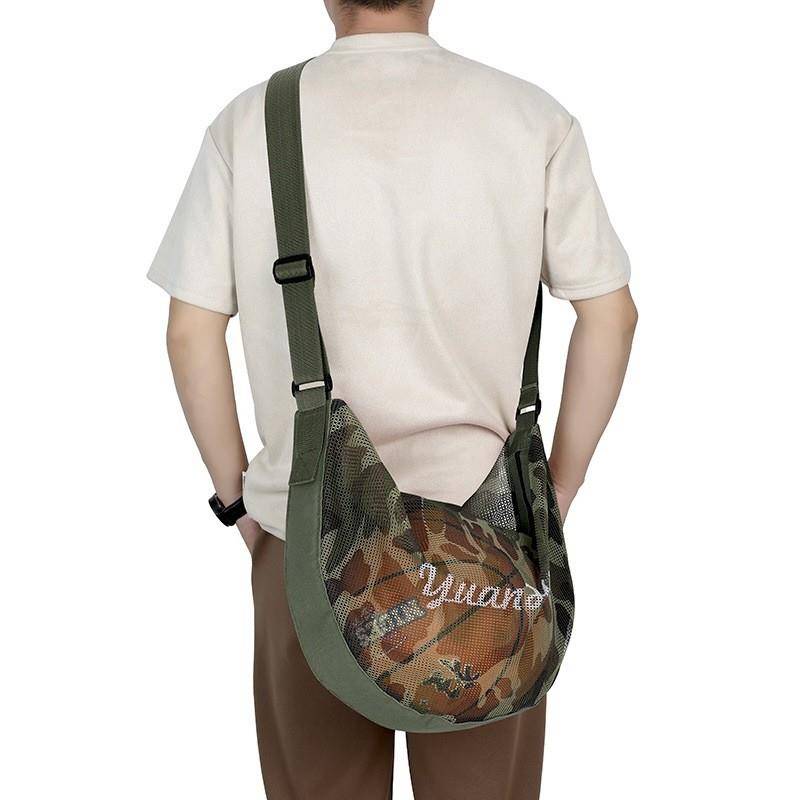 COLORED SINGLE-SHOULDER LOGO BASKETBALL BAG, BALL SEVEN