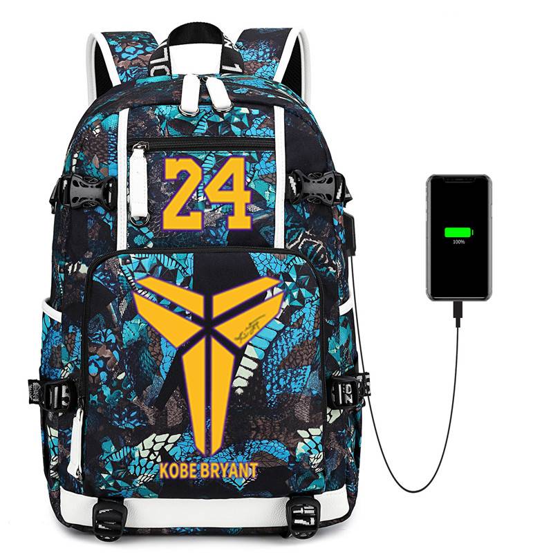 Kobe Commemorative Edition 24 Basketball Backpack Men's Sports Children's Elementary School Backpack Junior Middle School Student Bags