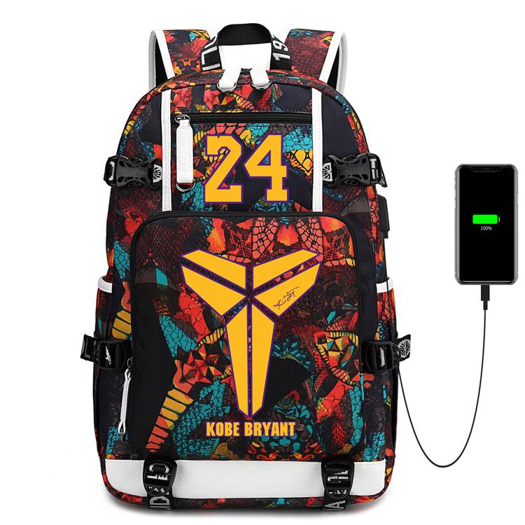 Kobe Commemorative Edition 24 Basketball Backpack Men's Sports Children's Elementary School Backpack Junior Middle School Student Bags