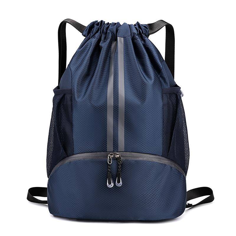 Basketball backpack Wet Wet Separation Swimming Bid Pocket Pocket Portable Portable Backbag Men's Sports Basketball Storage Bag