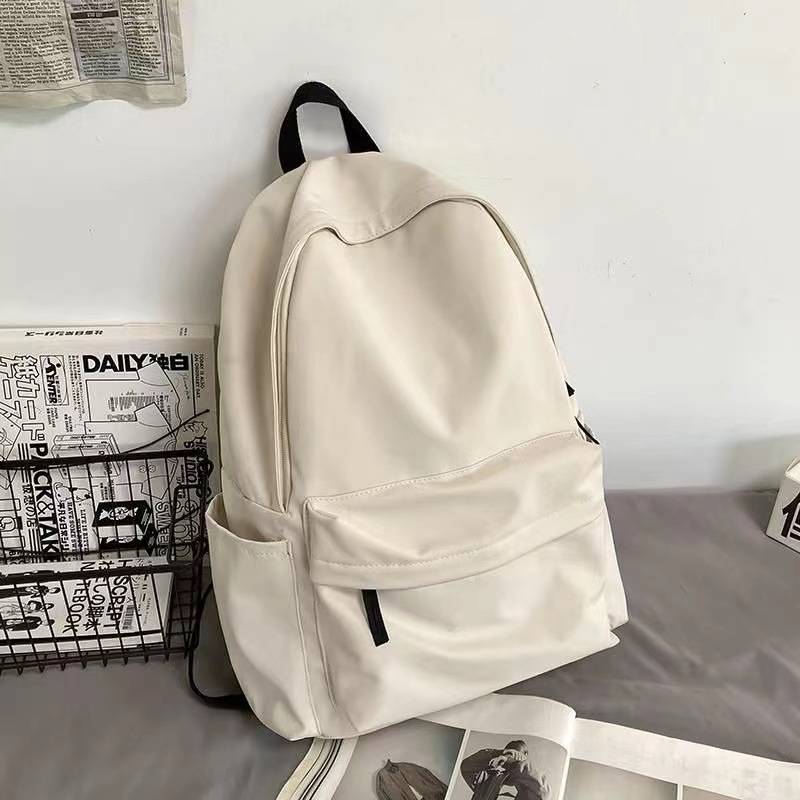 Backpack Men's Simple Bachelor Big Capacity Computer Travel Backpack Female Junior High School Student Bag Men