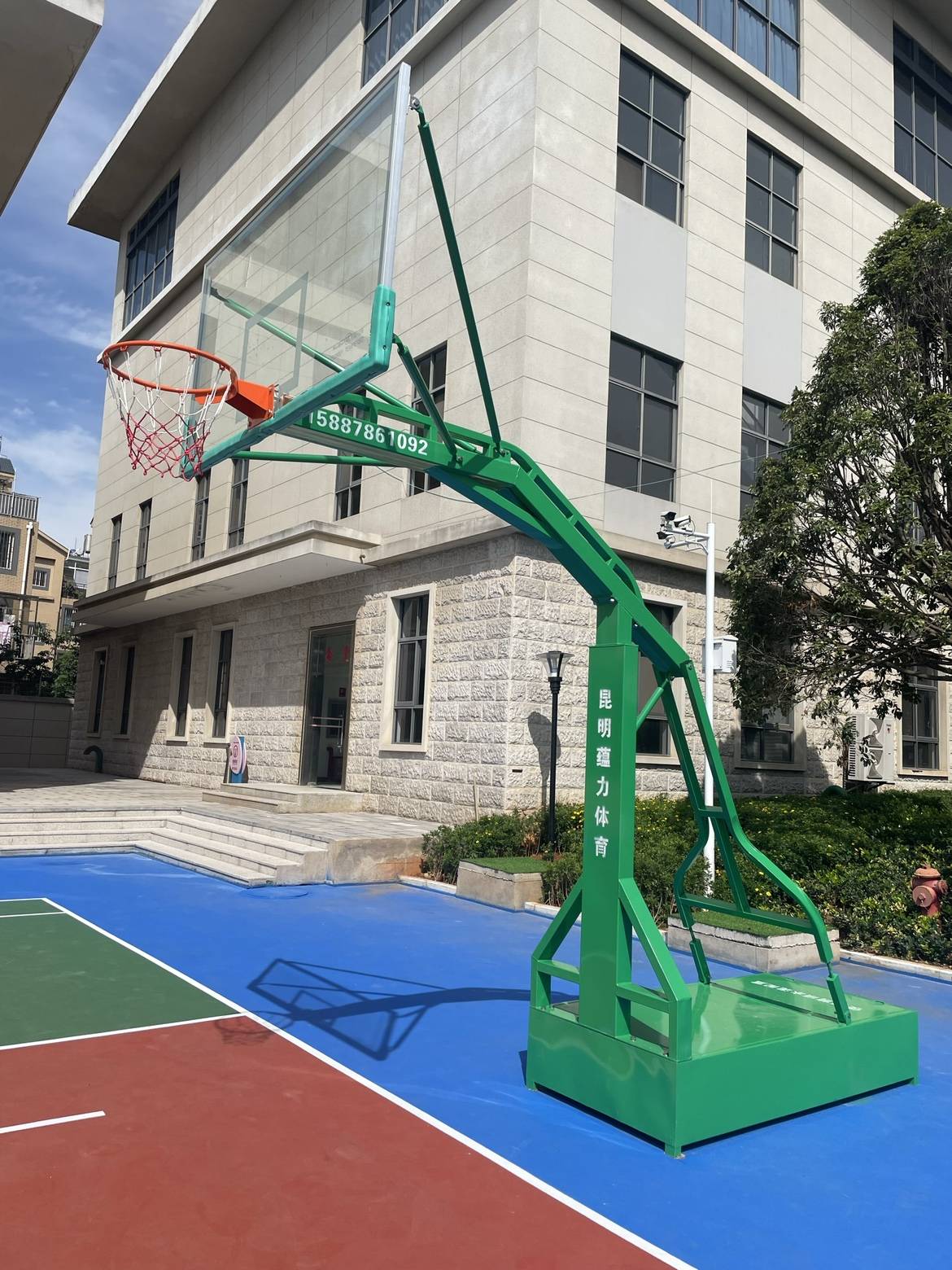 Imitation hydraulic basketball rack