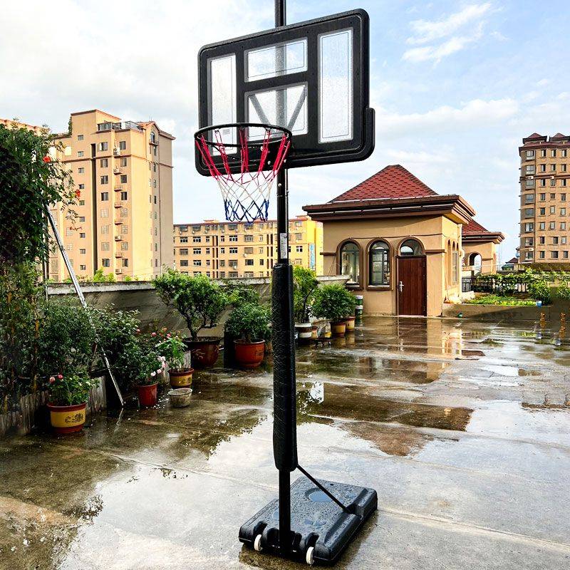 Basketball rack adult outdoor home adolescent outdoor shooting -hanging mobile standard basketball frame children can rise and fall