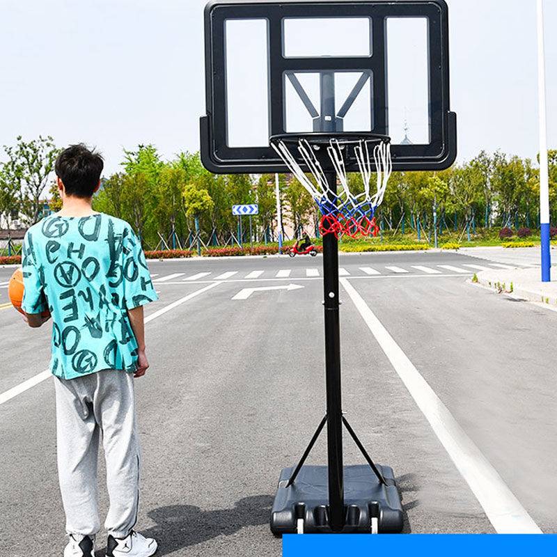 Basketball rack adult outdoor home adolescent outdoor shooting -hanging mobile standard basketball frame children can rise and fall