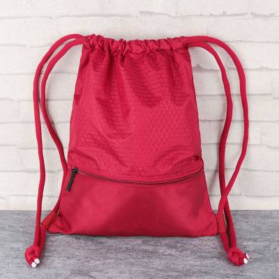 Tide brand sports bag mouth bag swimming bag basketball bag men's and female fitness bag pull rope bag drawing rope backpack backpack